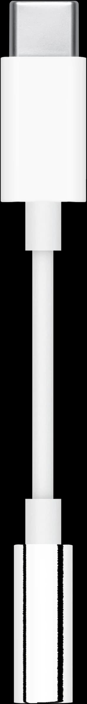 Adaptador de USB‑C a entrada de 3,5 mm para audífonos en Blanco