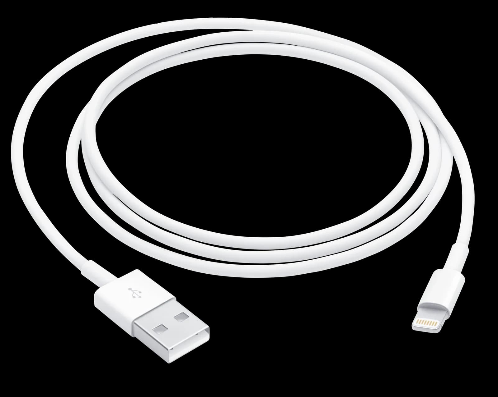 Cable Lightning a USB (1 m) en Blanco