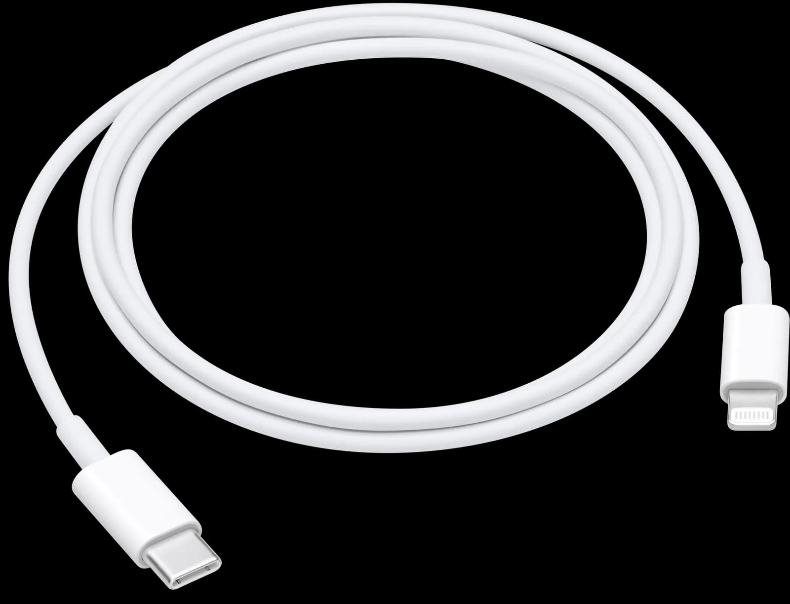 Cable USB‑C a Lightning en Blanco
