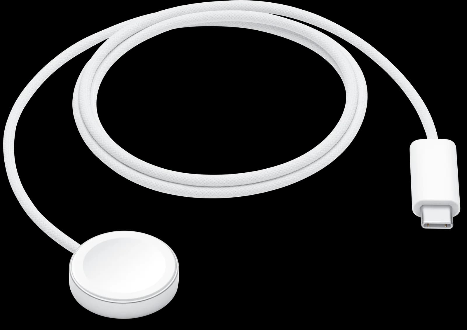 Cargador magnético rápido para Apple Watch con USB‑C (1 m) en Blanco