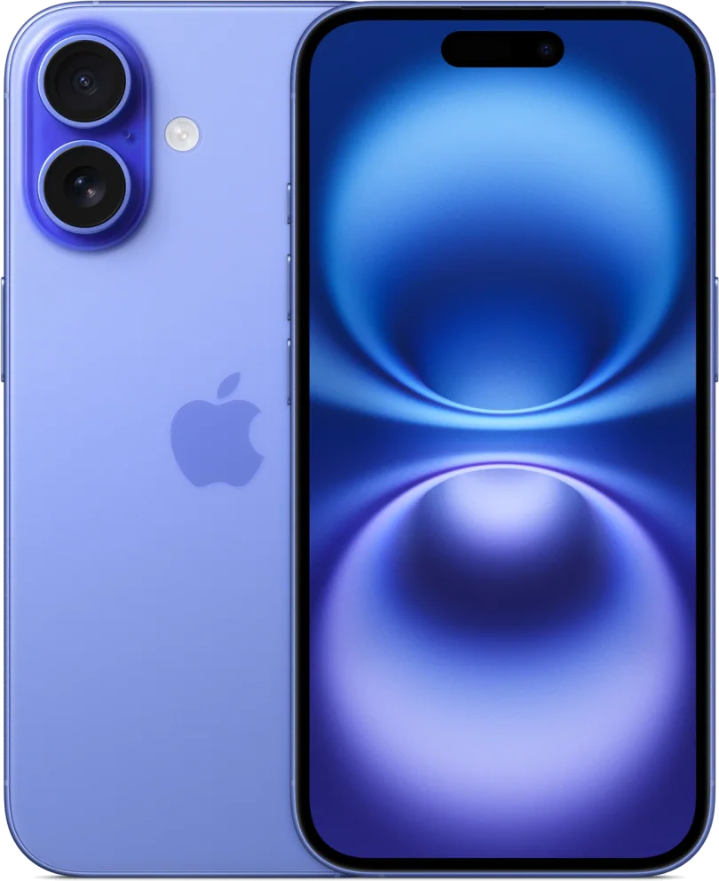 iPhone 16 en ultramarino