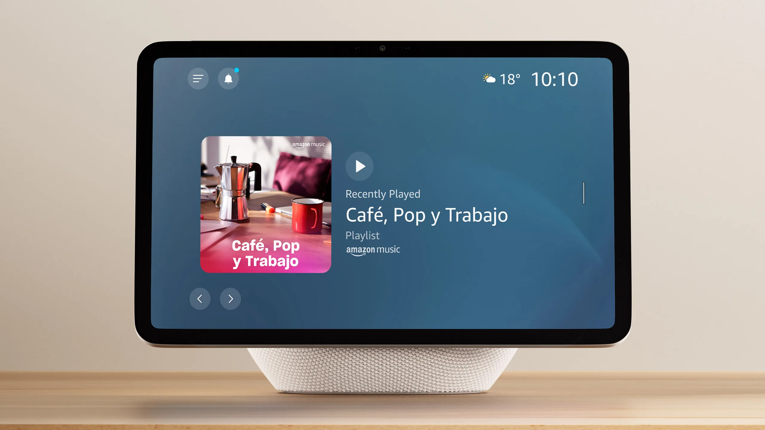 Audio espacial. Voces más nítidas, un sonido más amplio y hasta el doble de bajos que el Echo Show 8 (2023).
