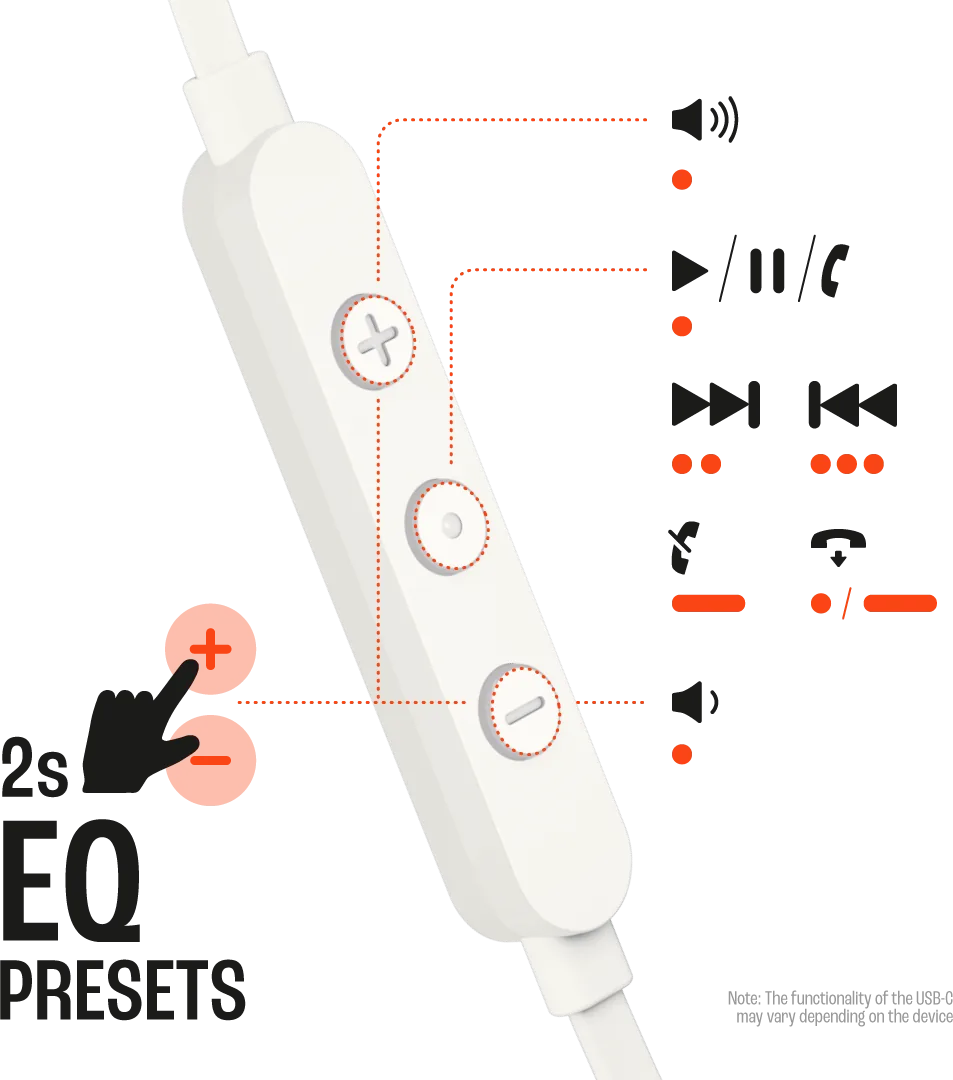 JBL Tune 310C USB-C — vista frontal