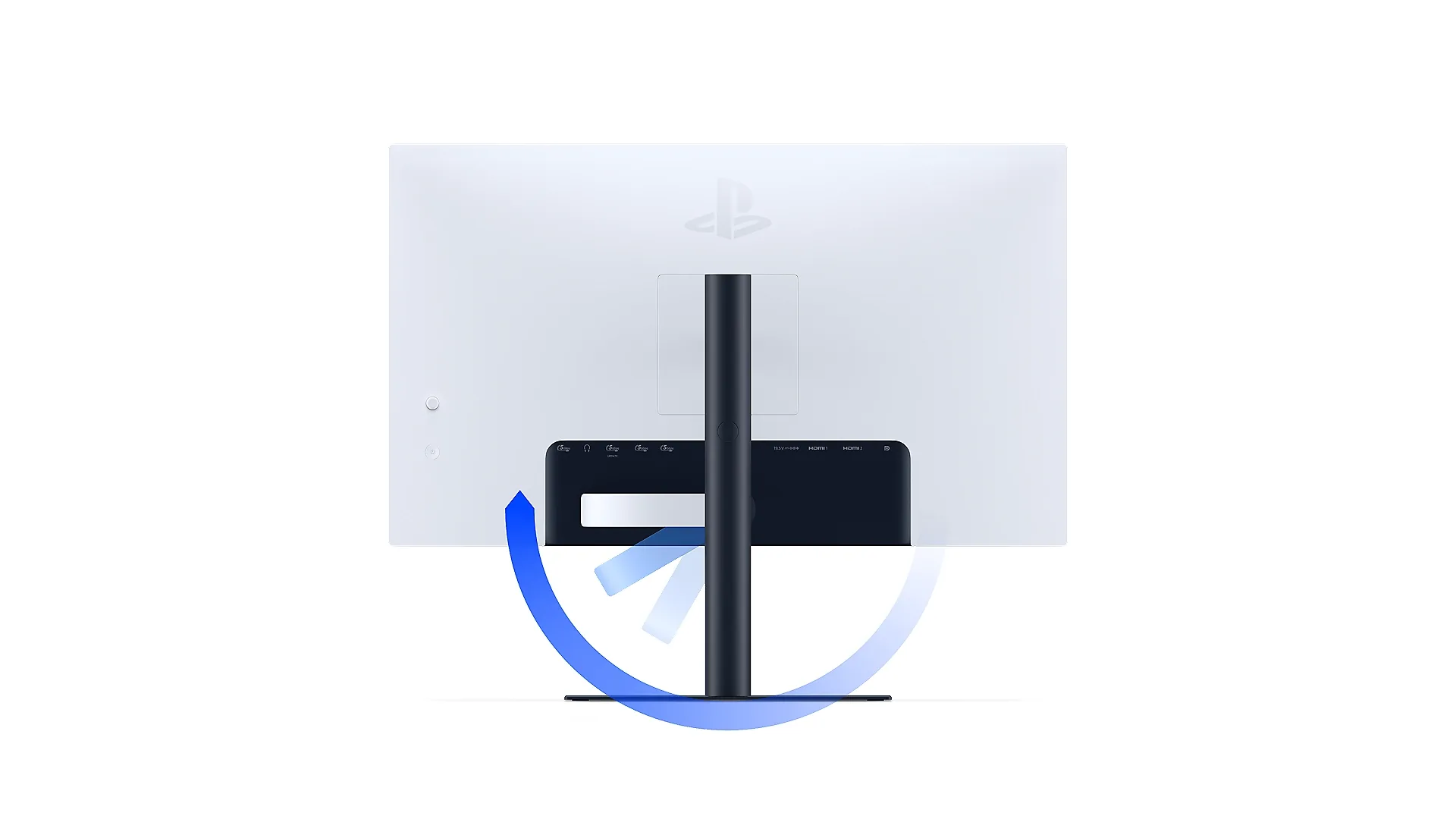 Ajusta tu espacio. Soporte compatible con montaje VESA de 100 × 100 mm.