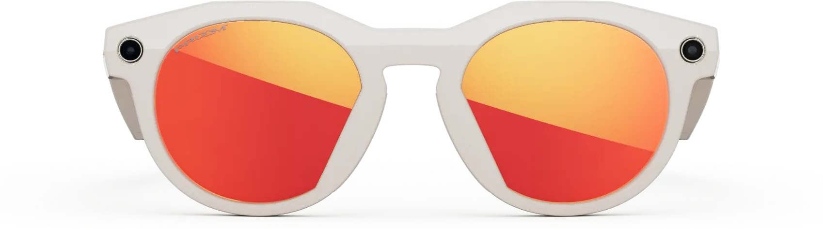 Oakley Meta HSTN en Gris cálido, lentes Prizm Ruby
