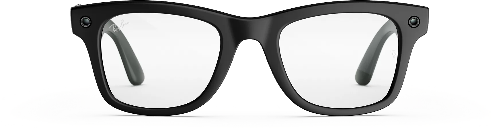 Ray-Ban Meta (Gen 3) Wayfarer en Negro mate, lentes transparentes