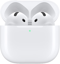 Unos AirPods 5 dentro del Estuche de Carga