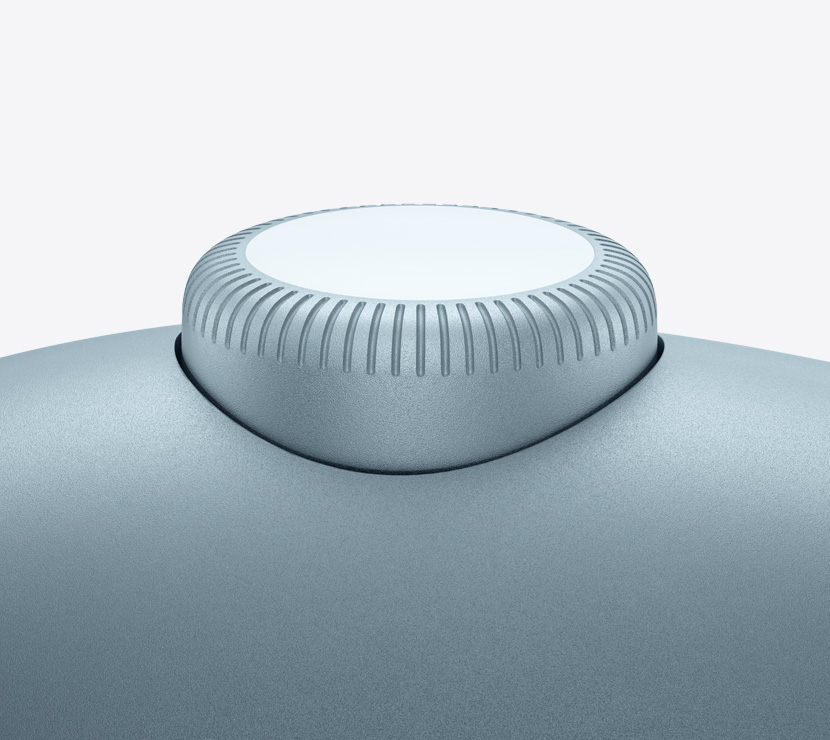 Audífonos AirPods Max 2, color azul, detalle de la Digital Crown