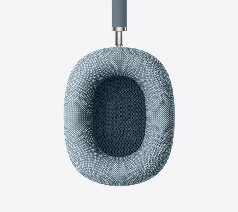 Audífonos AirPods Max 2, color azul, detalle del interior de la almohadilla