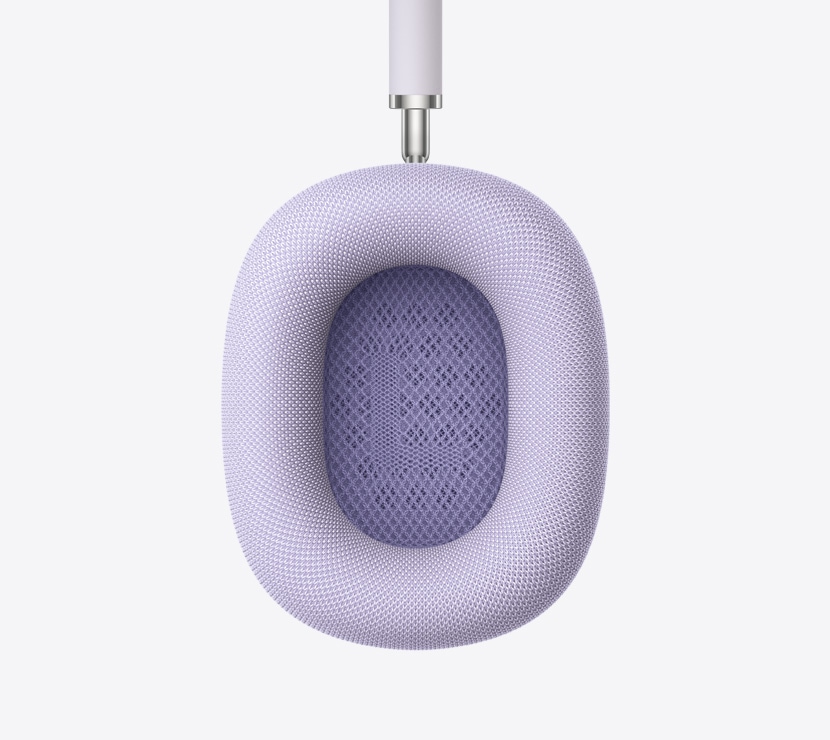 Audífonos AirPods Max 2, color morado, detalle del interior de la almohadilla