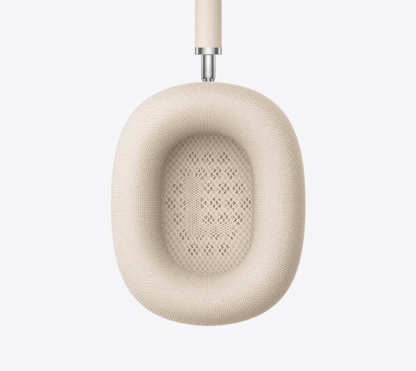 Audífonos AirPods Max 2, color blanco estelar, detalle del interior de la almohadilla