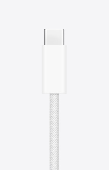 Detalle del cable de carga USB-C