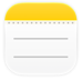 Ícono de la app Notas