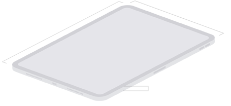 Dimensiones del iPad Air de 11 pulgadas