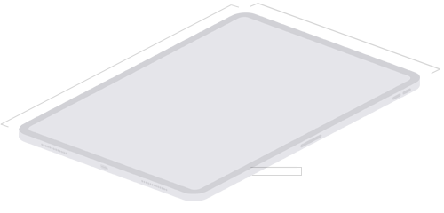 Dimensiones del iPad Air de 13 pulgadas