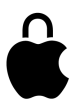 Logo de Apple con un candado en forma de U