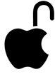 Logo de Apple con un candado en forma de U
