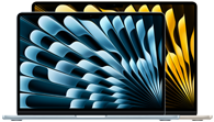 Portátiles MacBook Air de 13 y 15 pulgadas, colores disponibles: azul cielo, color plata, blanco estelar, medianoche