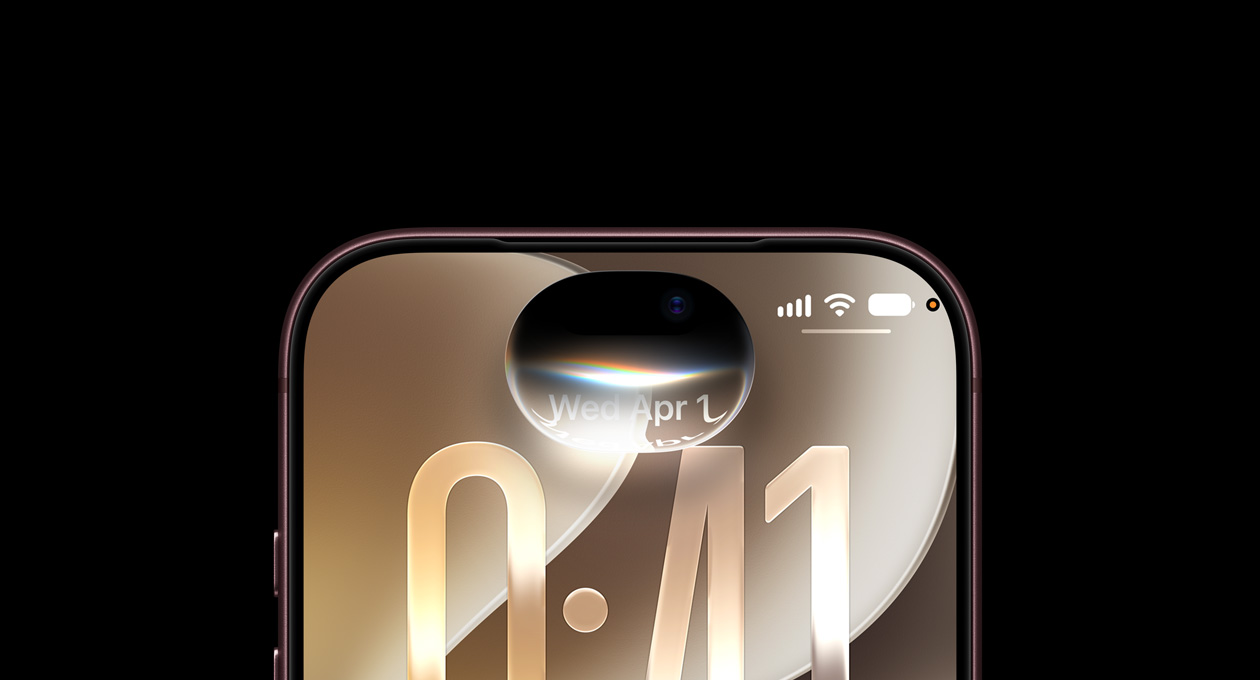 Parte superior de un iPhone que muestra la burbuja de diálogo de Siri AI